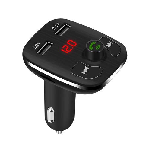 Rohs Dual Usb Bluetooth Car Charger With Led Display,Car Use Fm Transmitter Adapter Mp3 Player ...