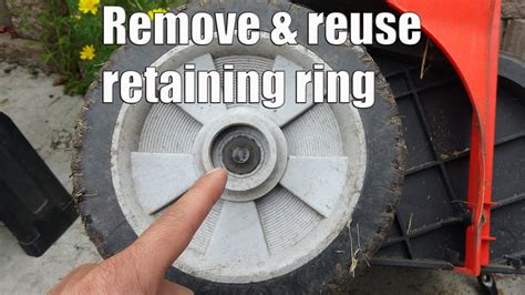 How To Remove Reuse Retaining Rings Clips For Lawn Mower Or Dolly