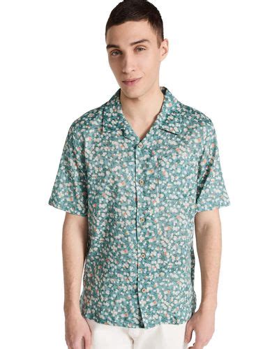 Blue Naked Famous Shirts For Men Lyst