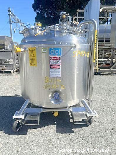 Used DCI 600 Liter 158 Gallon Hastelloy Reacto