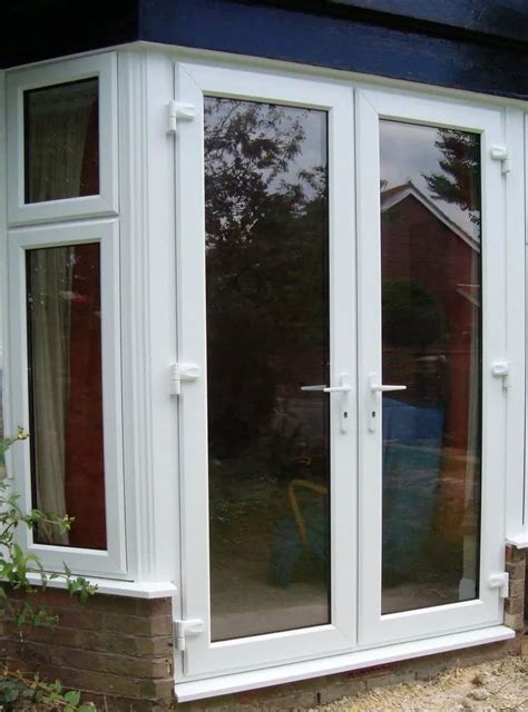 Swing Exterior Upvc Casement Door Toughened Glass Glass Thickness