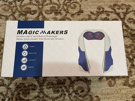 Magic Makers Shiatsu Back Shoulder And Neck Massage With Heat Ebay