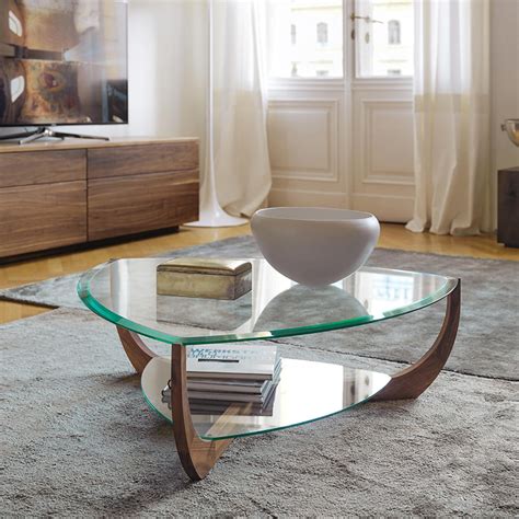 2 Tiered Coffee Table With Shelf With Tempered Glass Top Homary