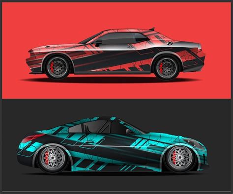 Car Wrap Livery Design Ready Print Wrap Design For Full Wrap Vector