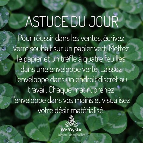 Astuce Du Jour Wemystic Lumiere Vie Equilibre Bonheur