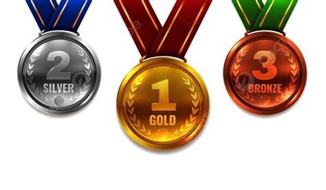 Medalhas De Ouro Prata E Bronze Librain