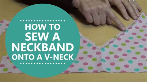 How To Sew A Neckband Onto A V Neck With Simplicity Patterns Youtube