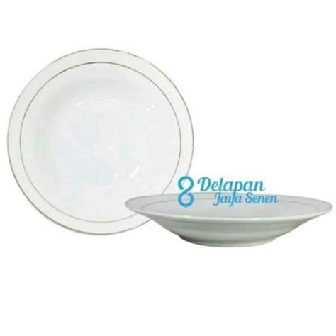 Jual 6pcs Piring Makan Porselen 9 Set Isi 6pcs Piring Dalam Cekung