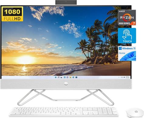 Amazon HP 27 Touchscreen All In One Desktop AMD Ryzen 7 5700U