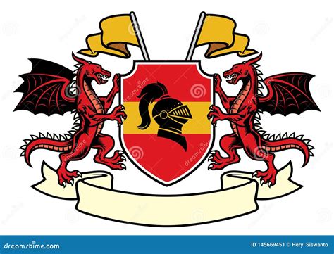 Coat Of Arms Knight. Vector Illustration. | CartoonDealer.com #80354840