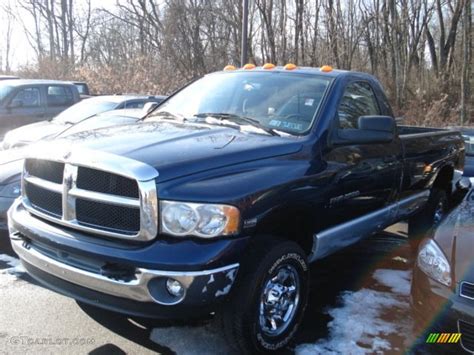 2003 Patriot Blue Pearl Dodge Ram 2500 Slt Regular Cab 4x4 68152585 Photo 3