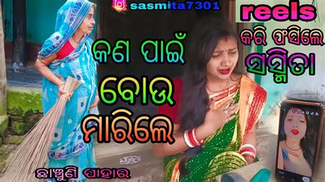 କଣ ପାଇଁ ବୋଉ ମାରିଲେreels କରି ଫସିଲେ ସସ୍ମିତାsasmita Mishra Vlog Video