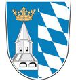 Flag Of Upper Palatinate In Bavaria Germany Vector Image