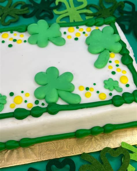 Shakin Shamrocks Sheet Cake Duke Bakery Local Bakery Since 1951