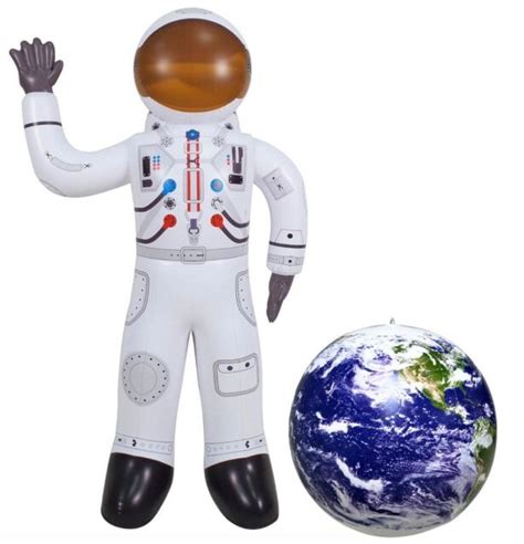 Inflatable Astronaut Figure Space Planet Nasa 2 Pc Set T Toy