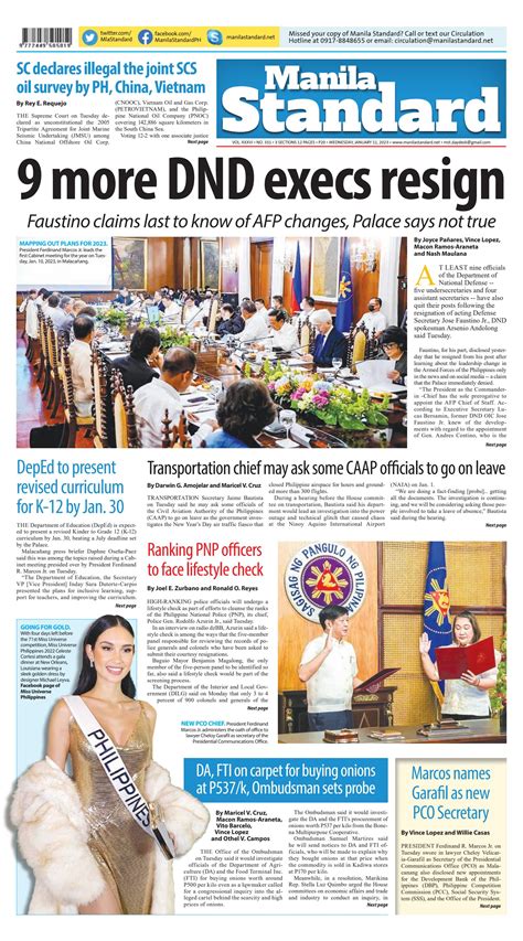 Manila Standard 2023 January 11 Wednesday By Manila Standard Issuu