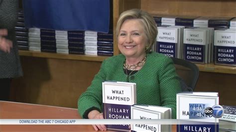 Hillary Clinton In Chicago Area For Book Tour Abc7 Chicago