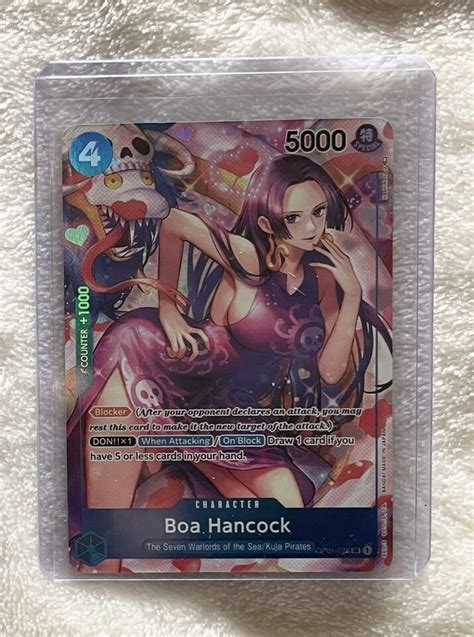 One Piece Cards Boa Hancock Op01 078 V2 Sr Romance Dawn Near Mint Ebay