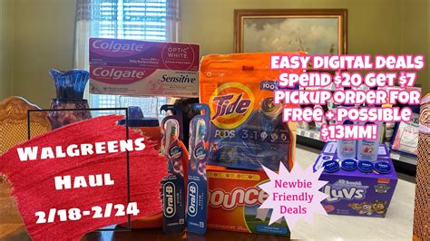 WALGREENS HAUL 2 18 2 24 NEWBIE FRIENDLY DEALS MM DEAL YouTube