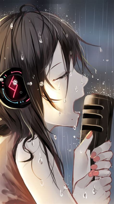 Anime Girl With Microphone