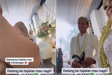 Bukannya Kondangan Wanita Ini Datang Buat Tagih Utang Ke Pengantin Di