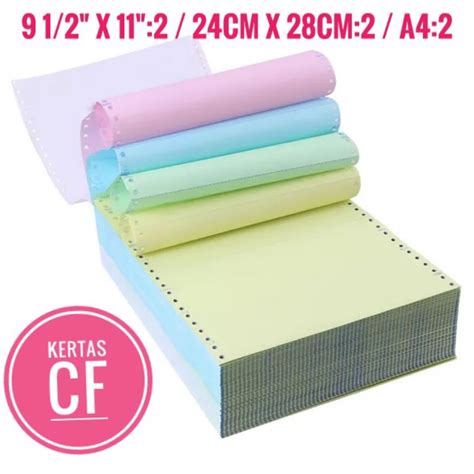 Jual Kertascf Kertas Continuous Form Ply X Cm X Cm