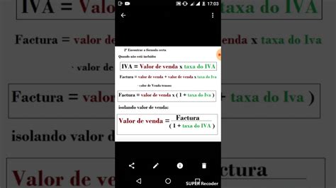 Cálculo do IVA incluído YouTube