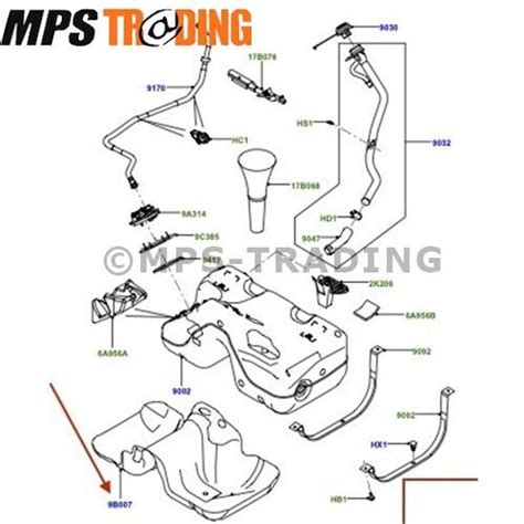 Range Rover Evoque L538 2011 2018 Fuel Tank Shield Cradle Support