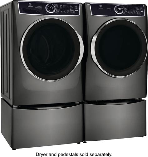 Electrolux 45 Cuft Stackable Front Load Washer With Steam And Smartboost Wash System Titanium