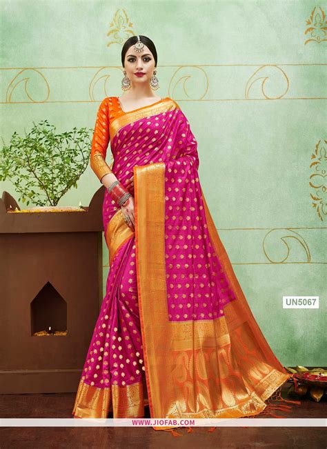 Latest Banarasi Silk Designer Saree With Heavy Pallu Saree Designs