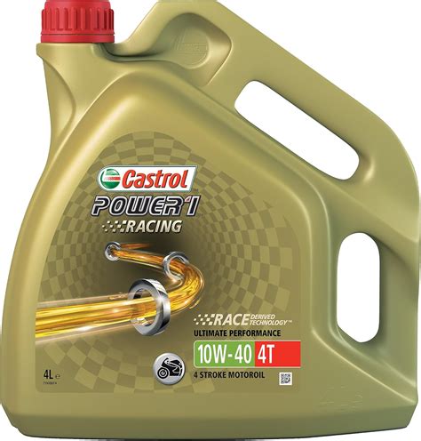 Amazon Fr Castrol POWER1 RACING 4T 10W 40 Huile Deux Roues Moteur 4