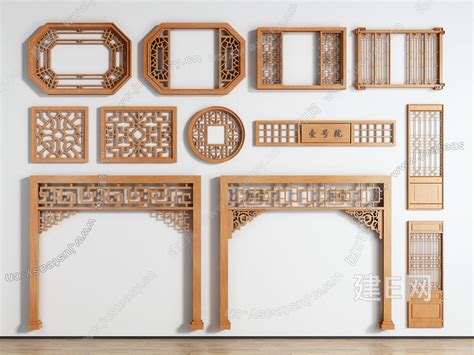 【新中式窗花窗格3d模型】建e网新中式窗花窗格3d模型下载 Id116740687 打造3d新中式窗花窗格模型免费下载平台