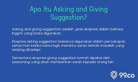 Asking And Giving Suggestion Beserta Contoh Kalimat Lengkap