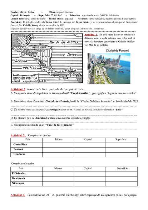 Países de América central PDF