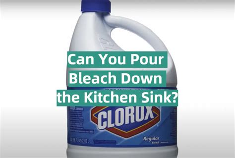 Can You Pour Bleach Down The Kitchen Sink KitchenProfy