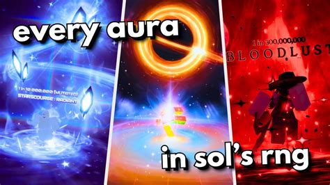 ERA 7 EVERY AURA In Sol S RNG Dev Auras YouTube