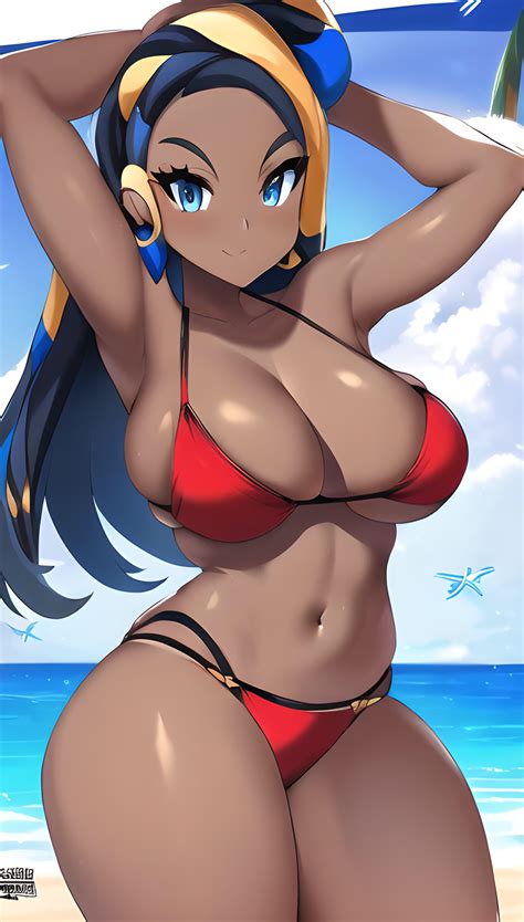 Rule 34 Ai Generated Artist Request Beach Bikini Dark Skinned Female