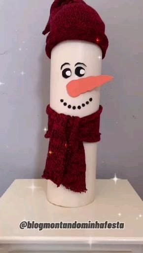 Boneco De Neve Feito Cano Pvc Para Decorar A Casa No Natal Video