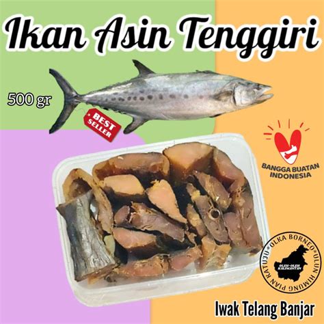 Jual Ikan Asin Tenggiri Gr Iwak Telang Asli Kalimantan Shopee