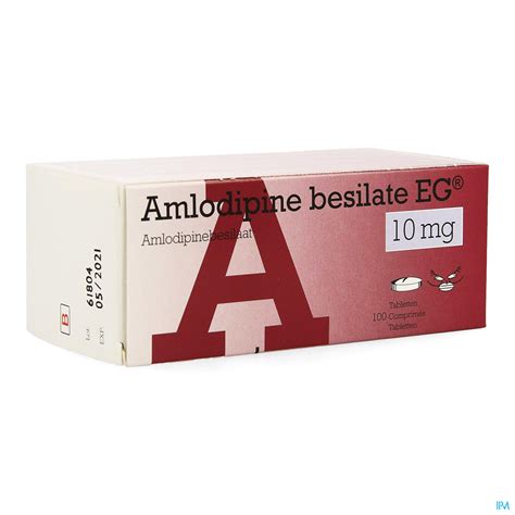 Amlodipine Besilaat EG 10mg Pipharma Comp 100x10mg Brielfarma