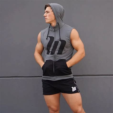 2018 Gyms Golds Vest Men Cotton Hoodie Sweatshirts Fitness Clothes