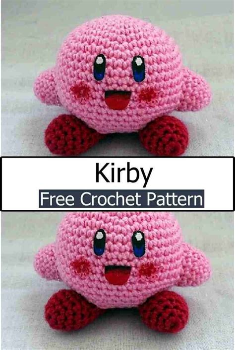 Crochet Kirby Amigurumi In 2024 Free Crochet Pattern Baby Dress Diy