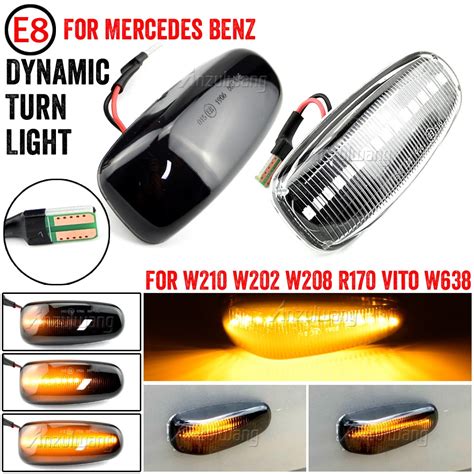 2 Pieces Led Dynamic Side Marker Turn Signal Light Sequential Blinker