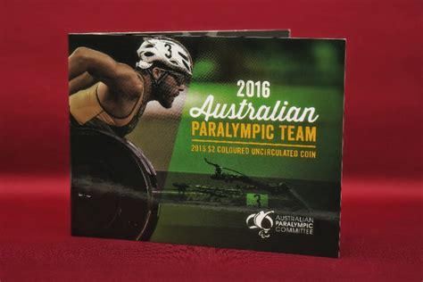 2016 Australian Paralympic Team $2 Carded Coloured Coin | CoinJam