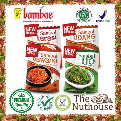 Jual Bamboe Sambal Khas Nusantara Sachet Ijo Udang Bawang Terasi Gr