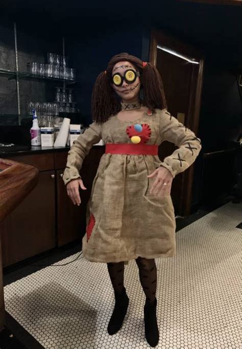 Burlap Voodoo Doll Costume For Women