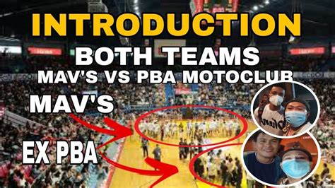 PBA MOTOCLUB VS MAVS PHENOMENAL INTRODUCTION YouTube