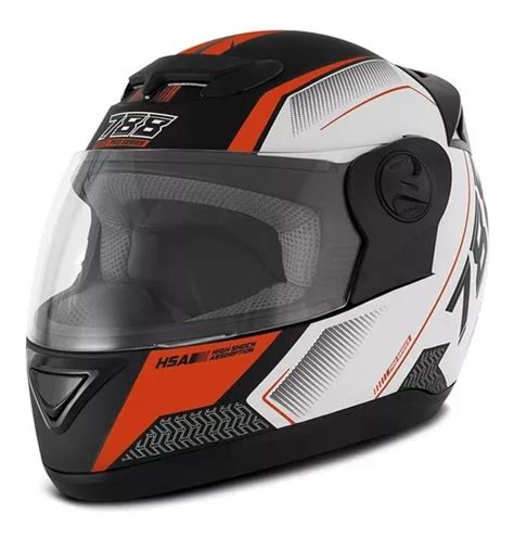 Capacete Para Moto Integral Pro Tork Evolution G Tech Laranja Liberty