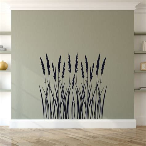 Reeds Wall Decal Tall Grass Wall Decor Nature Wall Sticker Etsy