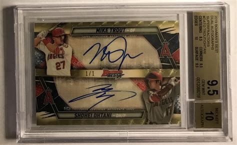 Trout Ohtani Superfractor Auto Bowman S Best On Card Blowout